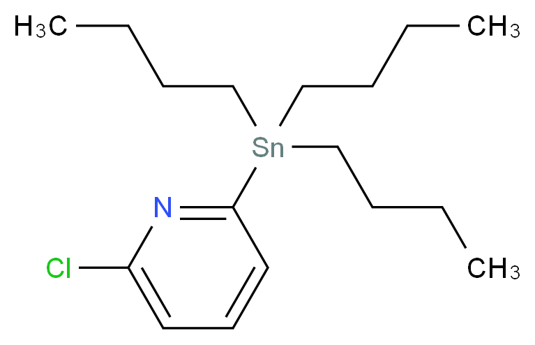 2-chloro-6-(tributylstannyl)pyridine_分子结构_CAS_263698-99-3