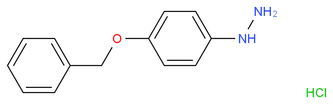 4-(Benzyloxy)phenylhydrazine hydrochloride_分子结构_CAS_52068-30-1)