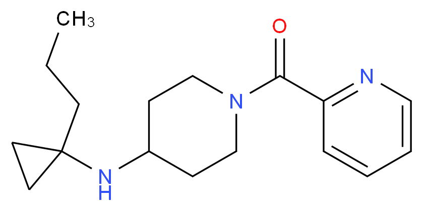 N-(1-propylcyclopropyl)-1-(pyridin-2-ylcarbonyl)piperidin-4-amine_分子结构_CAS_)
