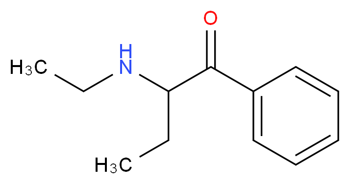 2-(ethylamino)-1-phenylbutan-1-one_分子结构_CAS_1354631-28-9