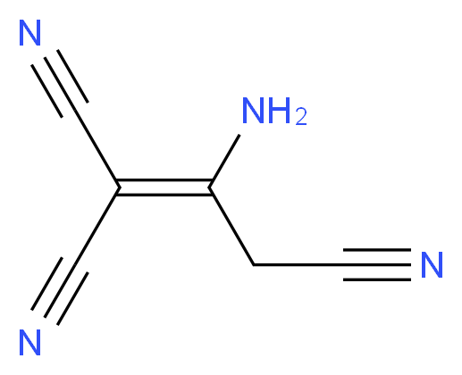 2-aminoprop-1-ene-1,1,3-tricarbonitrile_分子结构_CAS_868-54-2