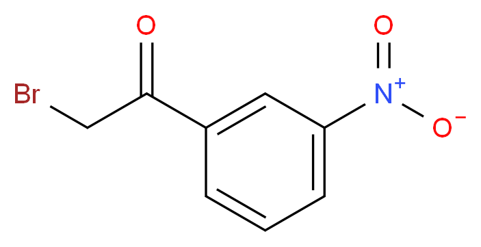 2-BROMO-3'-NITROACETOPHENONE_分子结构_CAS_2227-64-7)