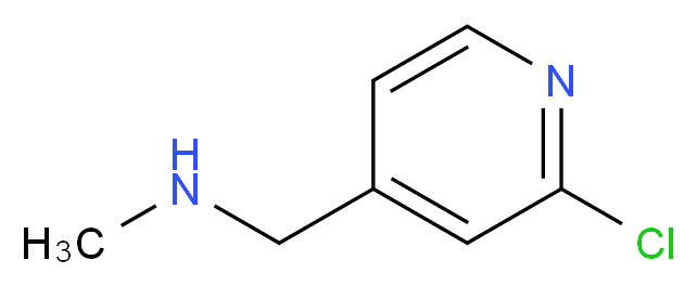 2-Chloro-4-[(methylamino)methyl]pyridine 97%_分子结构_CAS_748187-76-0)