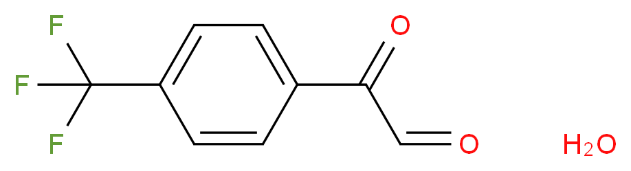 2-oxo-2-[4-(trifluoromethyl)phenyl]acetaldehyde hydrate_分子结构_CAS_101906-05-2