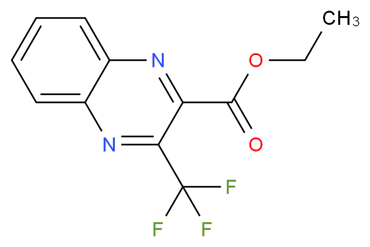 ethyl 3-(trifluoromethyl)quinoxaline-2-carboxylate_分子结构_CAS_3885-40-3