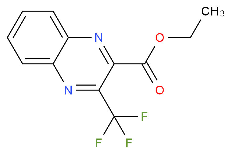 Ethyl 3-(trifluoromethyl)quinoxaline-2-carboxylate_分子结构_CAS_)