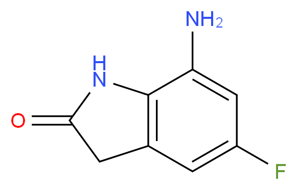 7-Amino-5-fluoroindolin-2-one_分子结构_CAS_945381-62-4)