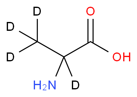DL-丙氨酸-2,3,3,3-d4_分子结构_CAS_53795-92-9)