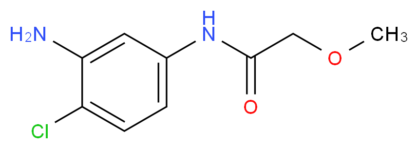 N-(3-amino-4-chlorophenyl)-2-methoxyacetamide_分子结构_CAS_926265-38-5