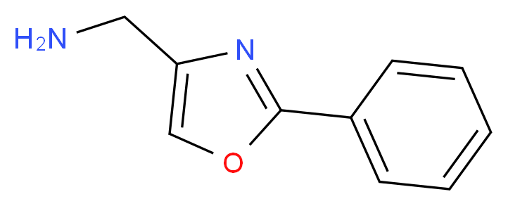 (2-phenyl-1,3-oxazol-4-yl)methanamine_分子结构_CAS_408352-90-9