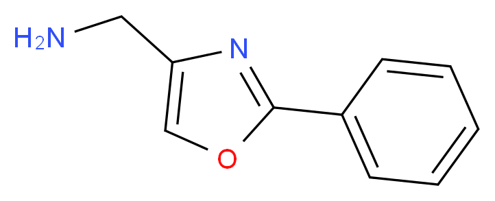 1-(2-phenyl-1,3-oxazol-4-yl)methanamine_分子结构_CAS_408352-90-9)