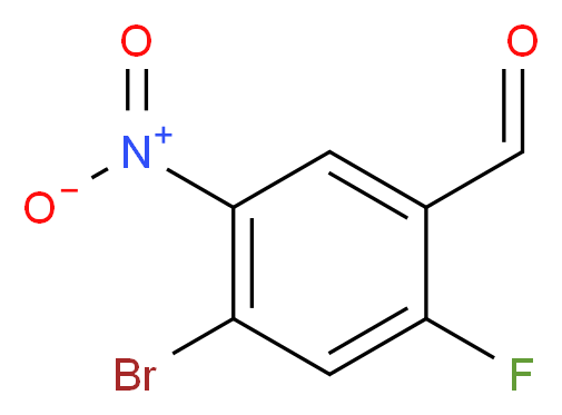 4-Bromo-2-fluoro-5-nitrobenzenecarbaldehyde_分子结构_CAS_)