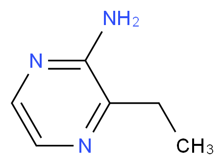 3-Ethylpyrazin-2-amine_分子结构_CAS_93035-02-0)