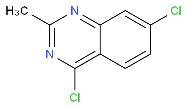 4,7-dichloro-2-methylquinazoline_分子结构_CAS_38154-43-7