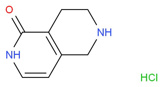 5,6,7,8-Tetrahydro-2,6-naphthyridin-1(2H)-one hydrochloride_分子结构_CAS_1170830-85-9)