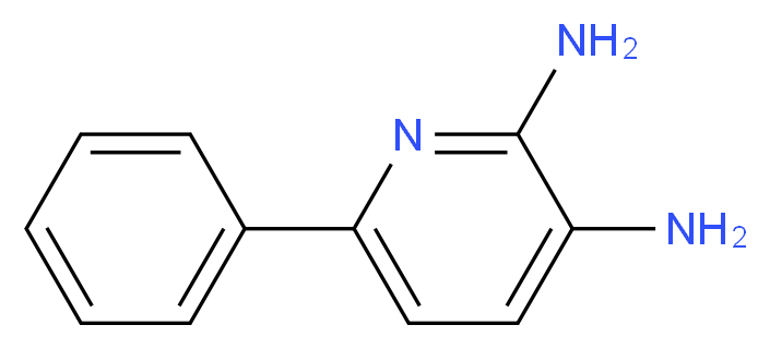 6-phenylpyridine-2,3-diamine_分子结构_CAS_144563-51-9