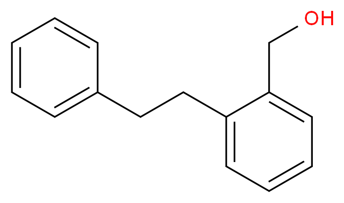 [2-(2-phenylethyl)phenyl]methanol_分子结构_CAS_835-78-9