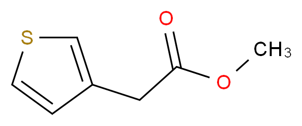 methyl 2-(3-thienyl)acetate_分子结构_CAS_58414-52-1)
