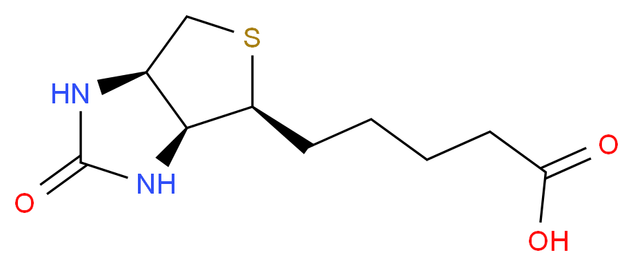 D(+)-Biotin_分子结构_CAS_58-85-5)