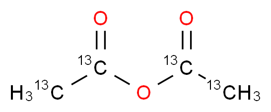 乙酸酐-13C4,d6_分子结构_CAS_285977-77-7)