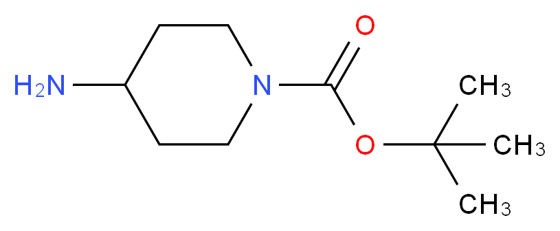 4-Aminopiperidine, N1-BOC protected 97%_分子结构_CAS_87120-72-7)