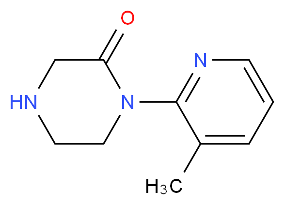 1-(3-METHYL-PYRIDIN-2-YL)-PIPERAZIN-2-ONE_分子结构_CAS_907972-86-5)