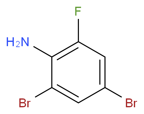 2,4-二溴-6-氟苯胺_分子结构_CAS_141474-37-5)