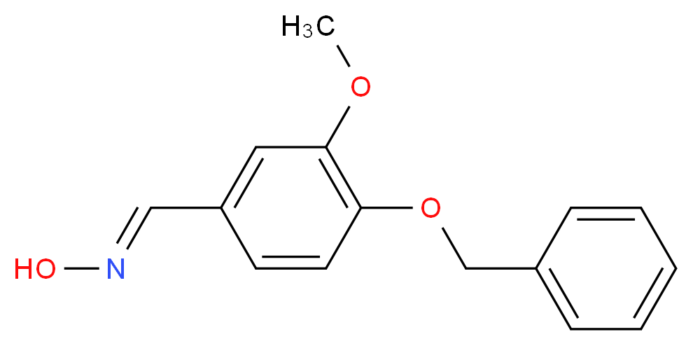 (E)-N-{[4-(benzyloxy)-3-methoxyphenyl]methylidene}hydroxylamine_分子结构_CAS_81259-54-3