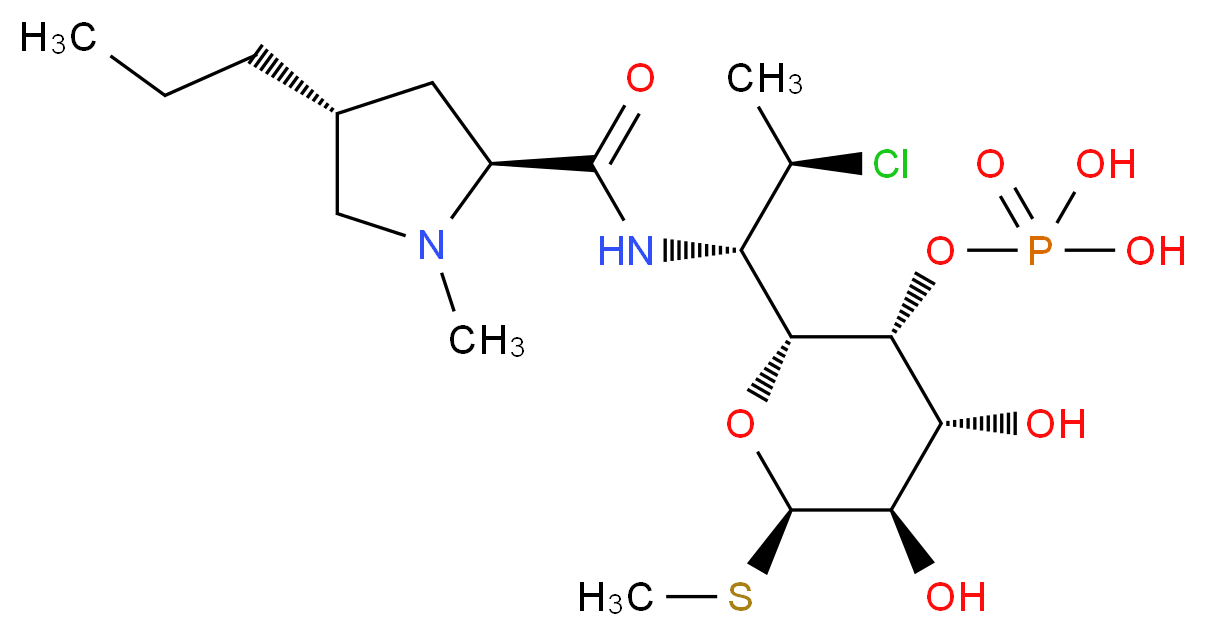 Clindamycin 4-PhosphateDISCONTINUED_分子结构_CAS_54887-30-8)