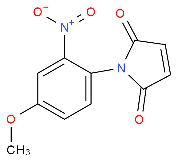 N-(4-Methoxy-2-nitrophenyl)maleimide_分子结构_CAS_)