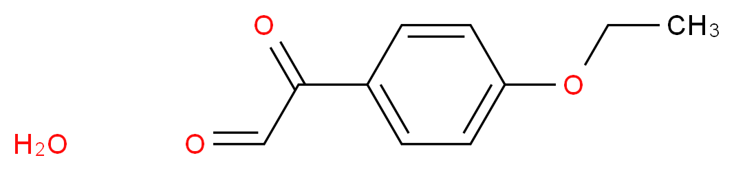 2-(4-ethoxyphenyl)-2-oxoacetaldehyde hydrate_分子结构_CAS_1189873-72-0