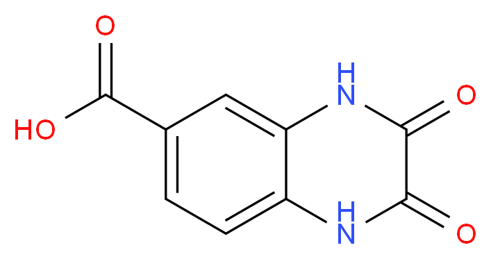 2,3-Dioxo-1,2,3,4-tetrahydroquinoxaline-6-carboxylic acid_分子结构_CAS_14121-55-2)