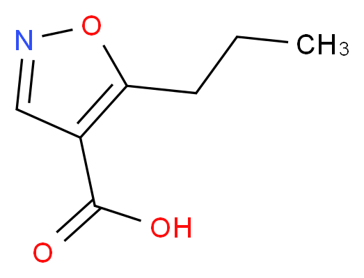 5-propyl-4-isoxazolecarboxylic acid_分子结构_CAS_134541-04-1)