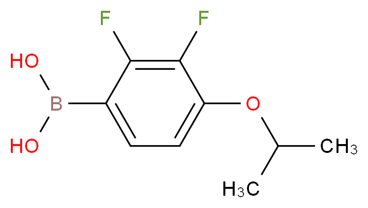 (2,3-Difluoro-4-isopropoxyphenyl)boronic acid_分子结构_CAS_1154762-01-2)