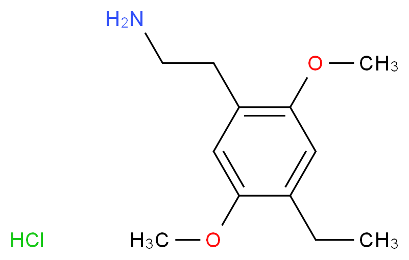 2-(4-ethyl-2,5-dimethoxyphenyl)ethan-1-amine hydrochloride_分子结构_CAS_923013-67-6