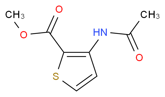 methyl 3-acetamidothiophene-2-carboxylate_分子结构_CAS_22288-79-5
