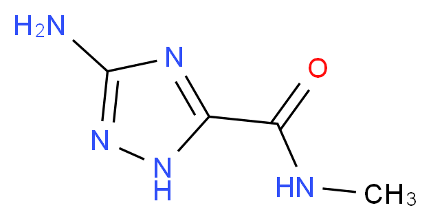 3-Amino-N-methyl-1H-1,2,4-triazole-5-carboxamide_分子结构_CAS_)