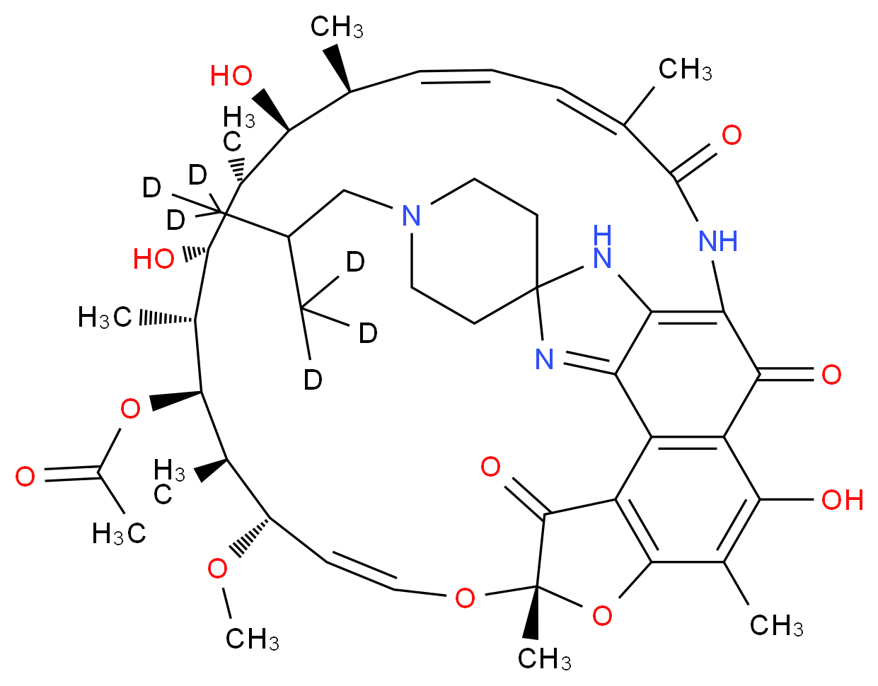 Rifabutin-d6_分子结构_CAS_)