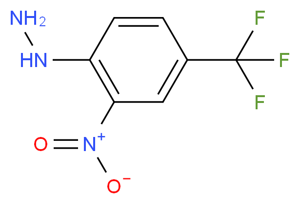 [2-nitro-4-(trifluoromethyl)phenyl]hydrazine_分子结构_CAS_1513-50-4