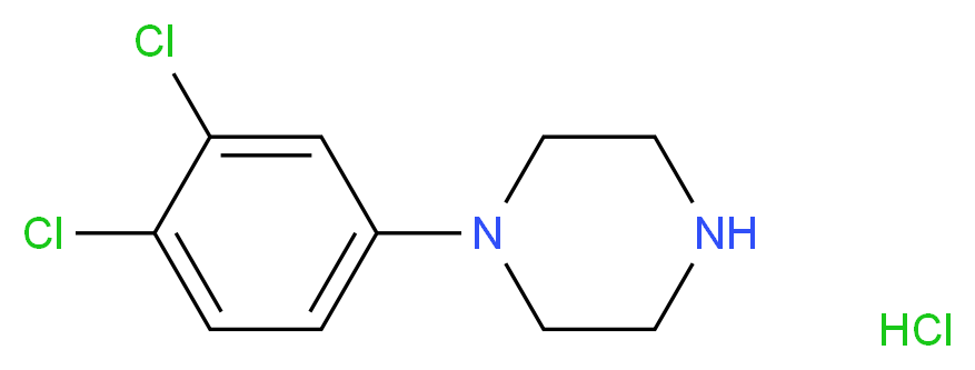 1-(3,4-Dichlorophenyl)piperazine hydrochloride_分子结构_CAS_76835-17-1)