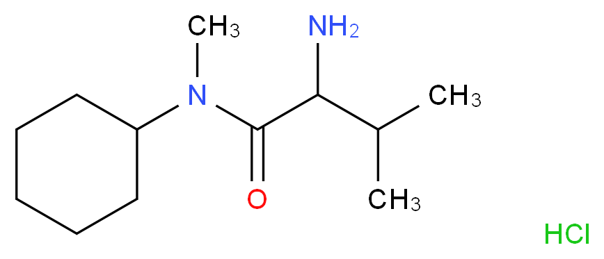 2-Amino-N-cyclohexyl-N,3-dimethylbutanamide hydrochloride_分子结构_CAS_)