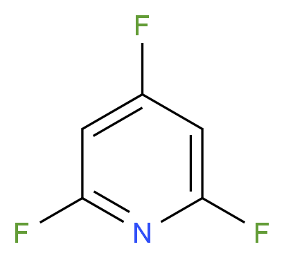 2,4,6-trifluoropyridine_分子结构_CAS_3512-17-2