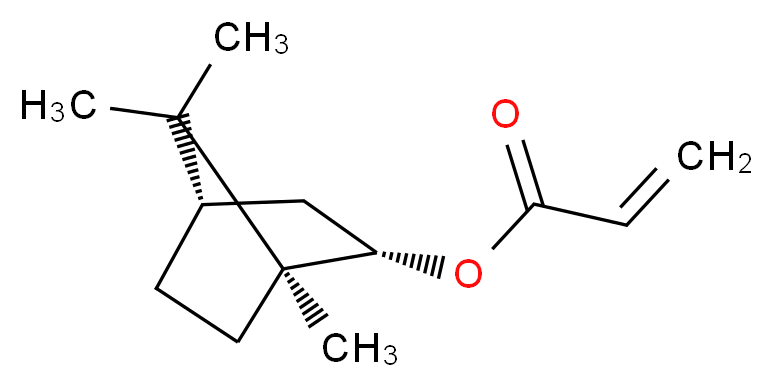 (1S,2S,4S)-1,7,7-trimethylbicyclo[2.2.1]heptan-2-yl prop-2-enoate_分子结构_CAS_5888-33-5