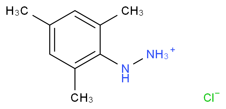 2,4,6-三甲基苯肼 盐酸_分子结构_CAS_76195-82-9)