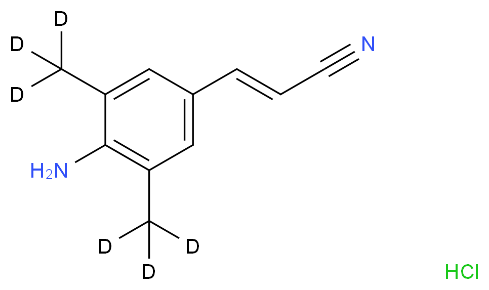(E)-3-(4-Amino-3,5-dimethylphenyl)acrylonitrile-d6 Hydrochloride_分子结构_CAS_)