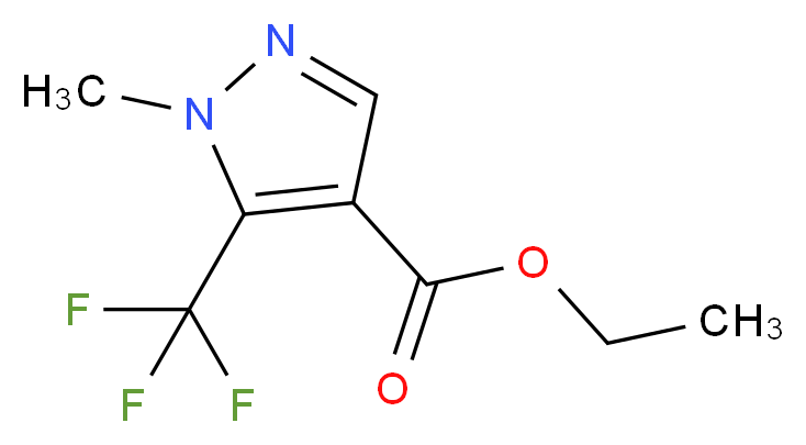 Ethyl 1-methyl-5-(trifluoromethyl)-1H-pyrazole-4-carboxylate 97%_分子结构_CAS_231285-86-2)