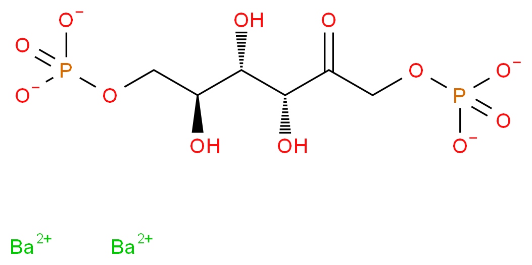 dibarium(2+) ion (2S,3S,4R)-2,3,4-trihydroxy-5-oxo-6-(phosphonatooxy)hexyl phosphate_分子结构_CAS_6035-52-5