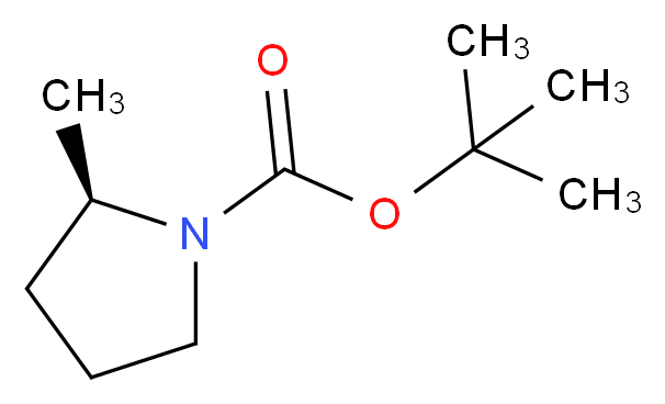 (R)-1-Boc-2-甲基吡咯烷_分子结构_CAS_157007-54-0)