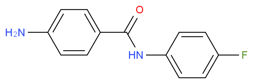 4-amino-N-(4-fluorophenyl)benzamide_分子结构_CAS_698988-07-7