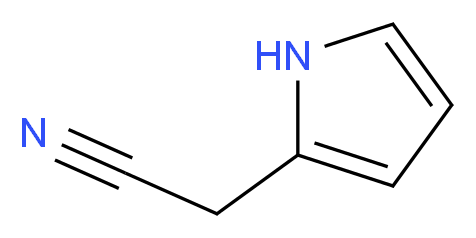 2-(1H-pyrrol-2-yl)acetonitrile_分子结构_CAS_)